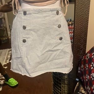 Zara denim pin strip skirt (size L)